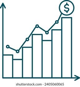 Money icon symbol vector image. Illustration of the dollar currency design image
