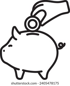Imagen vectorial del símbolo del dinero. Ilustración de la imagen de diseño de moneda en dólares