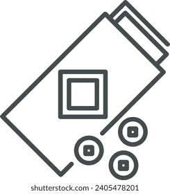 Money icon symbol vector image. Illustration of the dollar currency design image