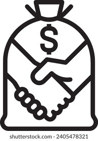 Money icon symbol vector image. Illustration of the dollar currency design image