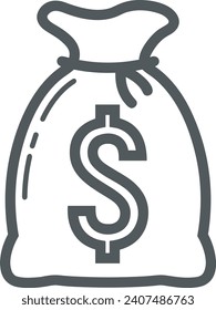 Money icon symbol vector image. Illustration of the dollar currency design image