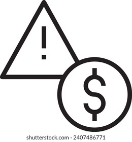 Imagen vectorial del símbolo del dinero. Ilustración de la imagen de diseño de moneda en dólares