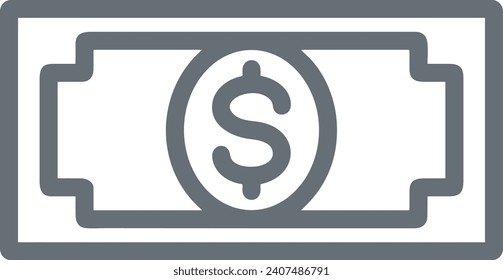 Money icon symbol vector image. Illustration of the dollar currency design image