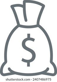 Money icon symbol vector image. Illustration of the dollar currency design image