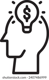 Money icon symbol vector image. Illustration of the dollar currency design image