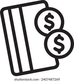 Money icon symbol vector image. Illustration of the dollar currency design image