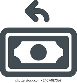 Imagen vectorial del símbolo del dinero. Ilustración de la imagen de diseño de moneda en dólares
