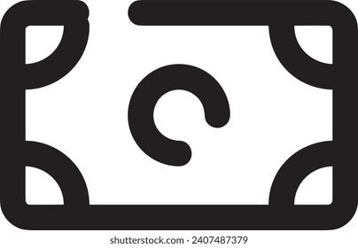 Geldsymbol, Vektorbild. Illustration des Designbildes der Dollar-Währung