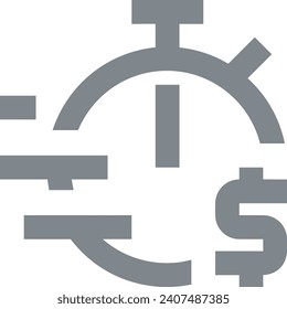 Money icon symbol vector image. Illustration of the dollar currency design image