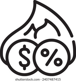 Imagen vectorial del símbolo del dinero. Ilustración de la imagen de diseño de moneda en dólares