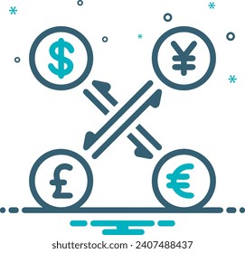 Money icon symbol vector image. Illustration of the dollar currency design image