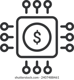 Money icon symbol vector image. Illustration of the dollar currency design image