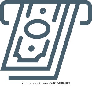 Money icon symbol vector image. Illustration of the dollar currency design image