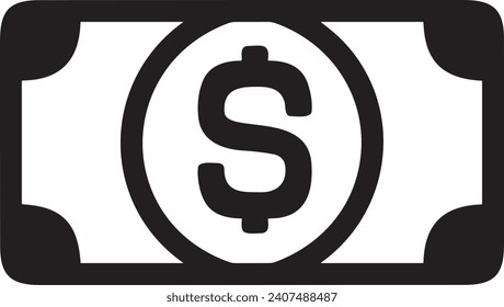 Money icon symbol vector image. Illustration of the dollar currency design image