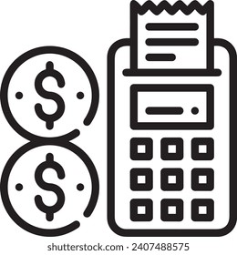 Money icon symbol vector image. Illustration of the dollar currency design image