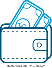 Money icon symbol vector image. Illustration of the dollar currency design image