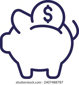 Money icon symbol vector image. Illustration of the dollar currency design image