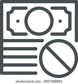 Money icon symbol vector image. Illustration of the dollar currency design image