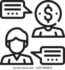 Imagen vectorial del símbolo del dinero. Ilustración de la imagen de diseño de moneda en dólares