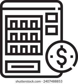 Money icon symbol vector image. Illustration of the dollar currency design image