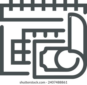 Imagen vectorial del símbolo del dinero. Ilustración de la imagen de diseño de moneda en dólares