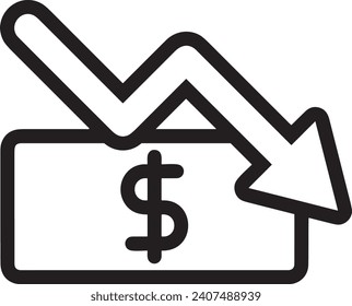 Money icon symbol vector image. Illustration of the dollar currency design image