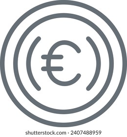 Imagen vectorial del símbolo del dinero. Ilustración de la imagen de diseño de moneda en dólares
