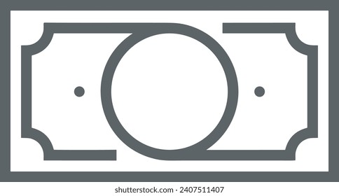 Money icon symbol vector image. Illustration of the dollar currency design image