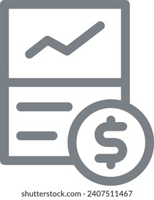 Imagen vectorial del símbolo del dinero. Ilustración de la imagen de diseño de moneda en dólares
