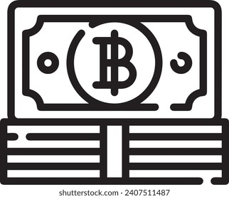 Money icon symbol vector image. Illustration of the dollar currency design image