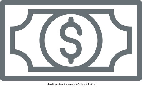 Money icon symbol vector image. Illustration of the dollar currency design image