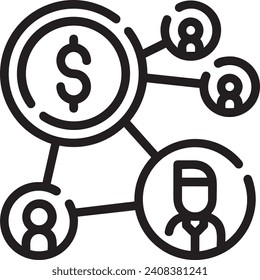 Money icon symbol vector image. Illustration of the dollar currency design image