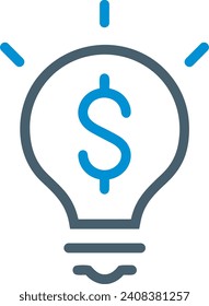 Money icon symbol vector image. Illustration of the dollar currency design image