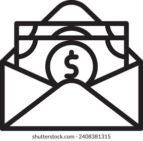 Money icon symbol vector image. Illustration of the dollar currency design image