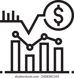 Money icon symbol vector image. Illustration of the dollar currency design image