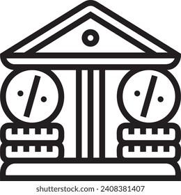 Imagen vectorial del símbolo del dinero. Ilustración de la imagen de diseño de moneda en dólares