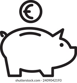 Money icon symbol vector image. Illustration of the dollar currency design image