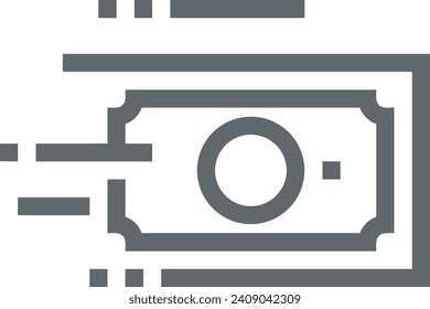 Money icon symbol vector image. Illustration of the dollar currency design image