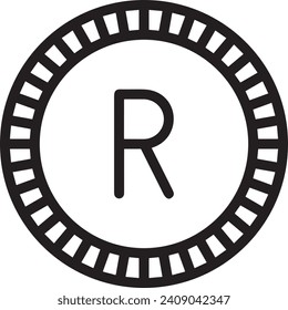 Imagen vectorial del símbolo del dinero. Ilustración de la imagen de diseño de moneda en dólares