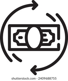 Money icon symbol vector image. Illustration of the dollar currency design image