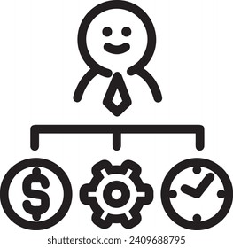 Money icon symbol vector image. Illustration of the dollar currency design image