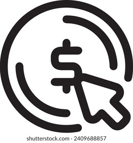 Money icon symbol vector image. Illustration of the dollar currency design image
