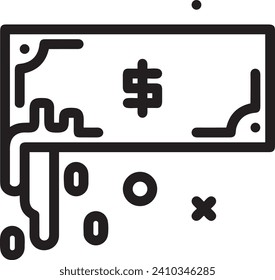 Money icon symbol vector image. Illustration of the dollar currency design image