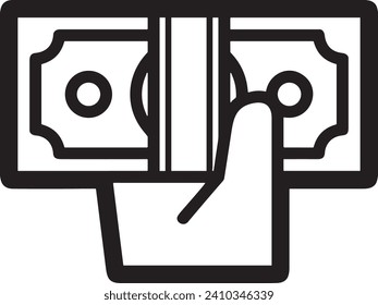 Money icon symbol vector image. Illustration of the dollar currency design image