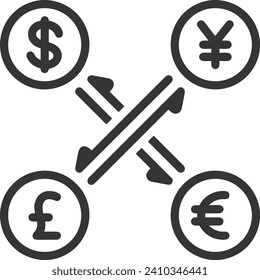 Money icon symbol vector image. Illustration of the dollar currency design image