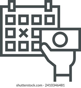 Imagen vectorial del símbolo del dinero. Ilustración de la imagen de diseño de moneda en dólares