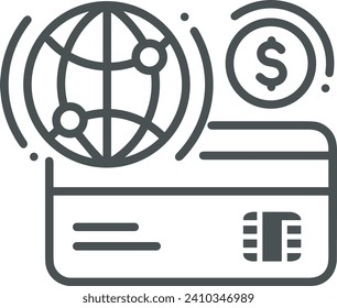Imagen vectorial del símbolo del dinero. Ilustración de la imagen de diseño de moneda en dólares