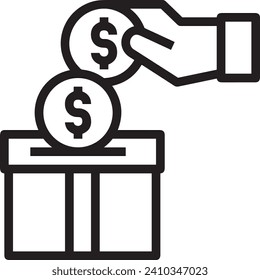 Money icon symbol vector image. Illustration of the dollar currency design image