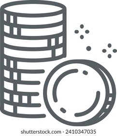 Geldsymbol, Vektorbild. Illustration des Designbildes der Dollar-Währung