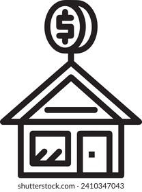 Money icon symbol vector image. Illustration of the dollar currency design image